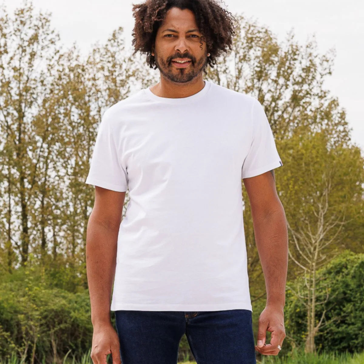 T-shirt blanc uni