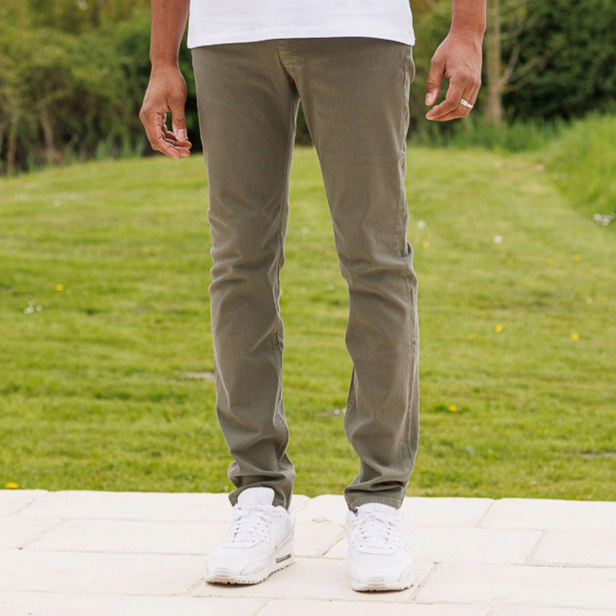 Jean français Homme Kaki