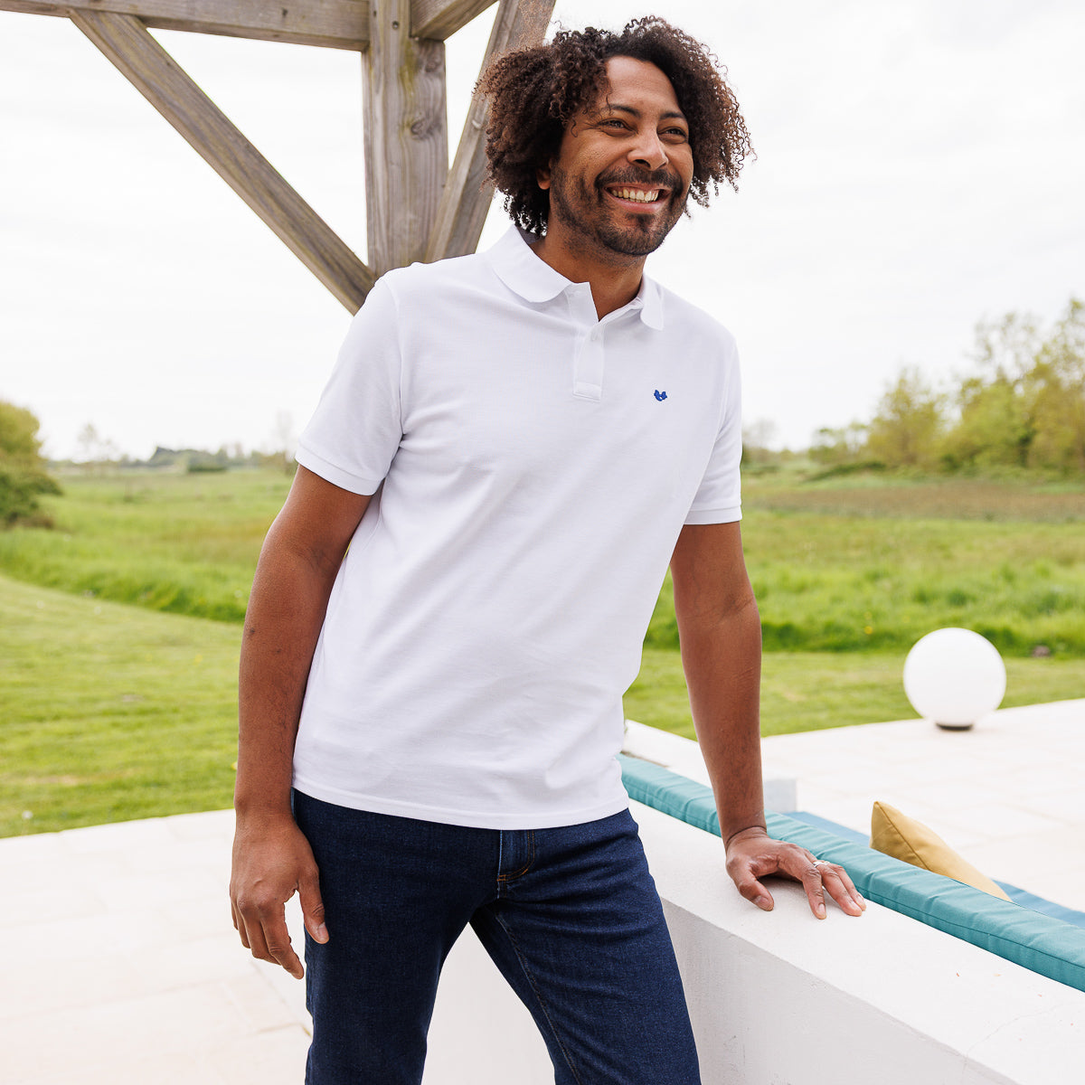 Polo blanc Made In France