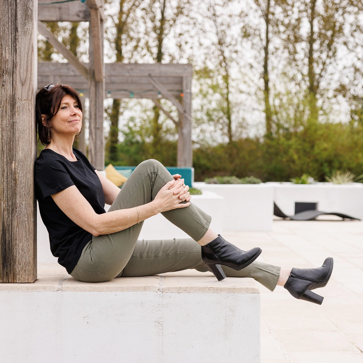 Jean français Femme Kaki