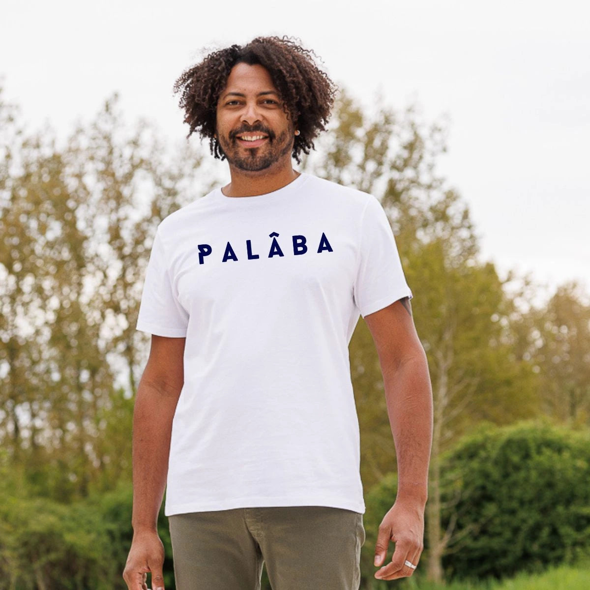 T-shirt blanc homme PALÂBA