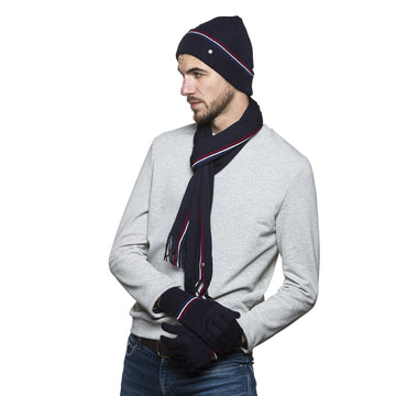 Bonnet en laine homme Bleu Marine - Taille unique - Bonnet homme PALĂBA