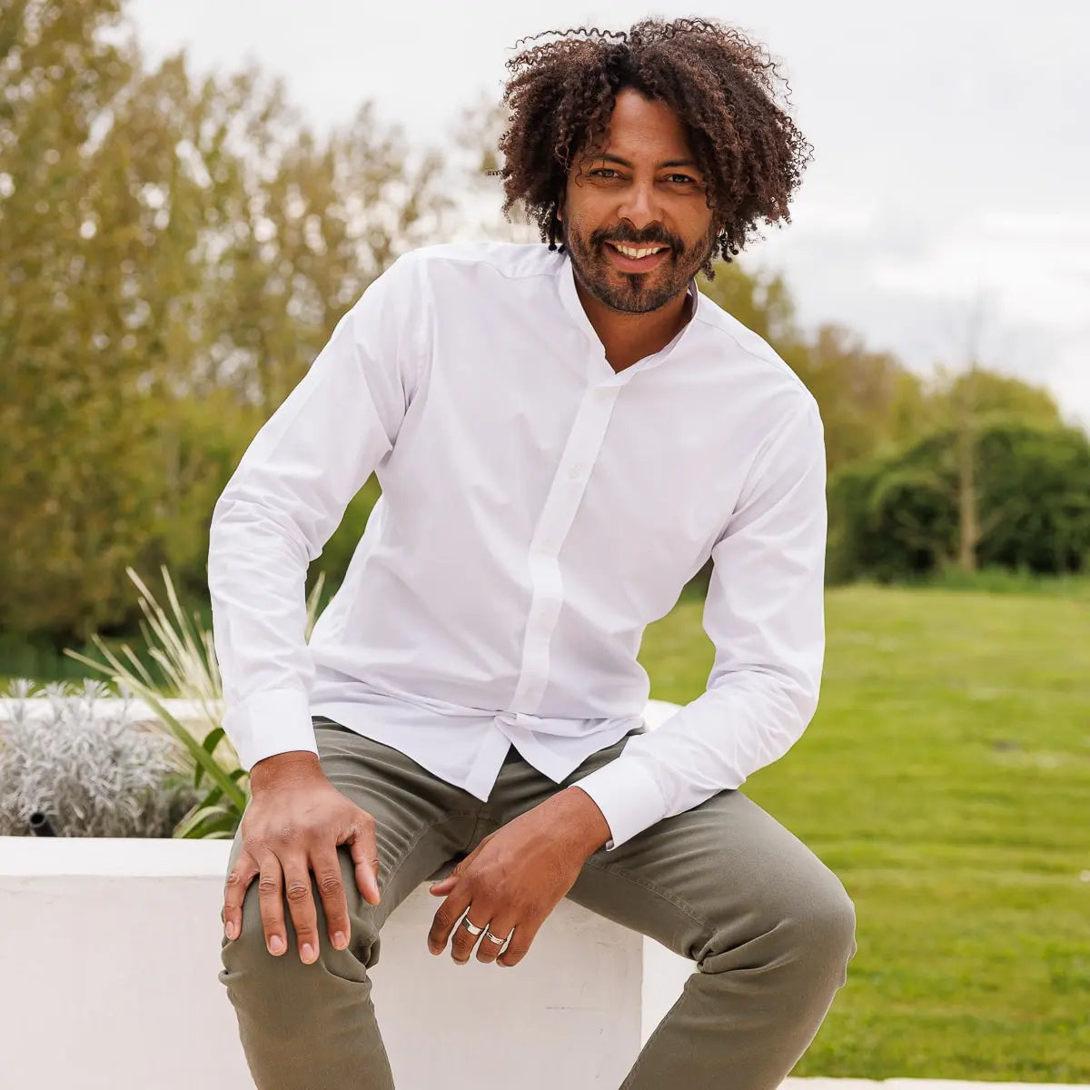 Chemise Col Mao Style De Chemise Chemise De Service Pour L