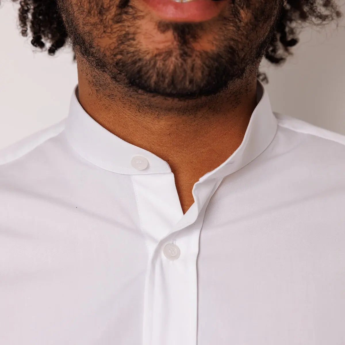 Chemise col mao homme Blanc - Chemise homme PALÂBA