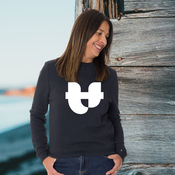 Sweat femme sans capuche - Bleu Marine LA GRIFFE - Sweat sans capuche PALÂBA
