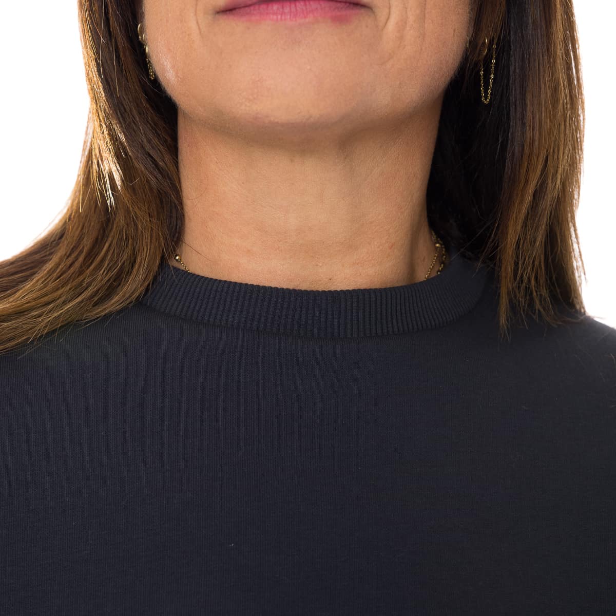 Sweat femme sans capuche - Bleu Marine - PALÂBA COEUR - Sweat sans capuche PALÂBA