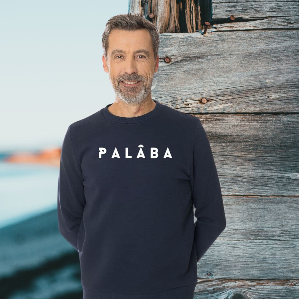 Sweat polaire Small Logo Crew Homme (Bleu) - privatesports Sweat polaire Small Logo Crew Homme (Bleu) - privatesports