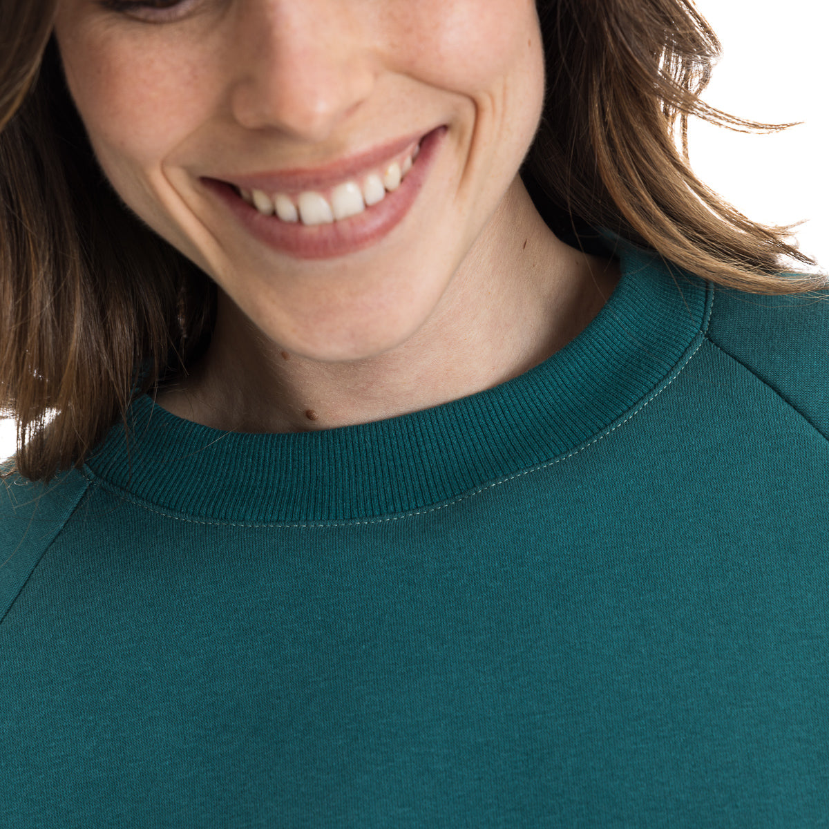 Sweat vert femme - Sweat sans capuche PALĂBA