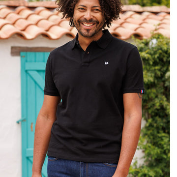 polo made in France homme bleu marine