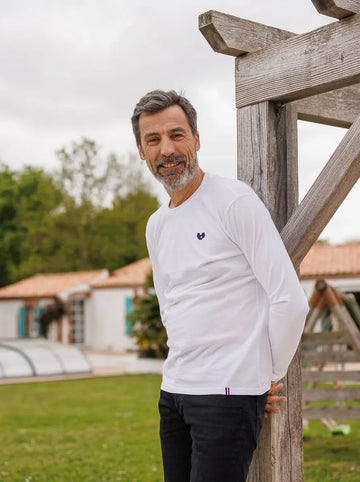 T SHIRT MANCHE LONGUE HOMME COTON BIO FABRIQUE EN FRANCE