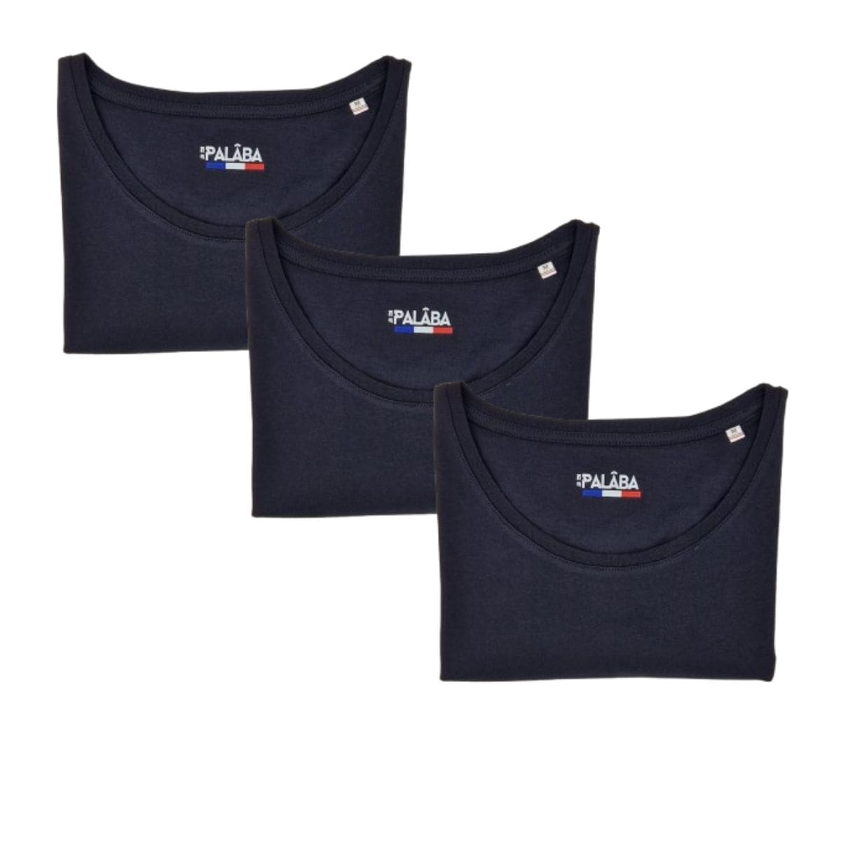 T shirt noir femme - Lot de 3 - T-shirt femme PALÂBA