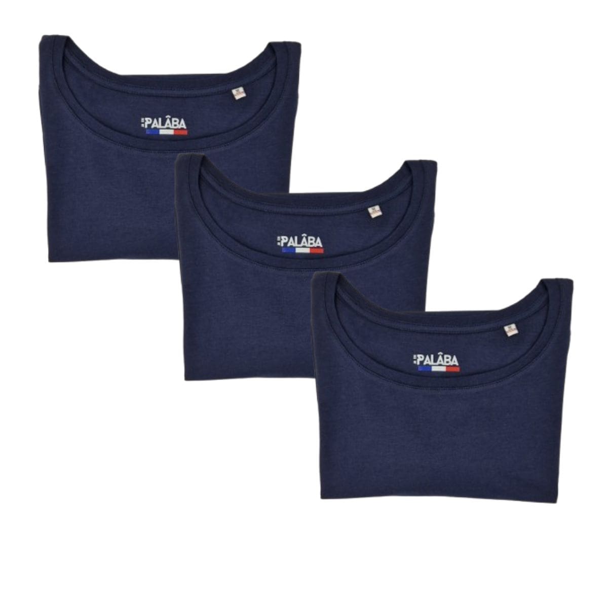 T shirt bleu marine - Lot de 3 - T-shirt femme PALÂBA