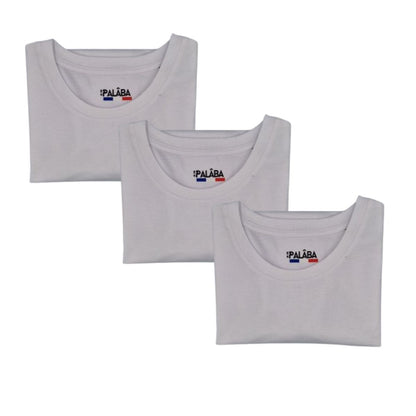 T shirt blanc homme - Lot de 3 - T-shirt homme PALÂBA