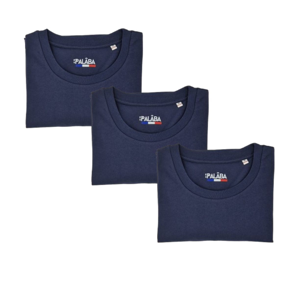 Tshirt bleu marine - Lot de 3 - T-shirt homme PALÂBA