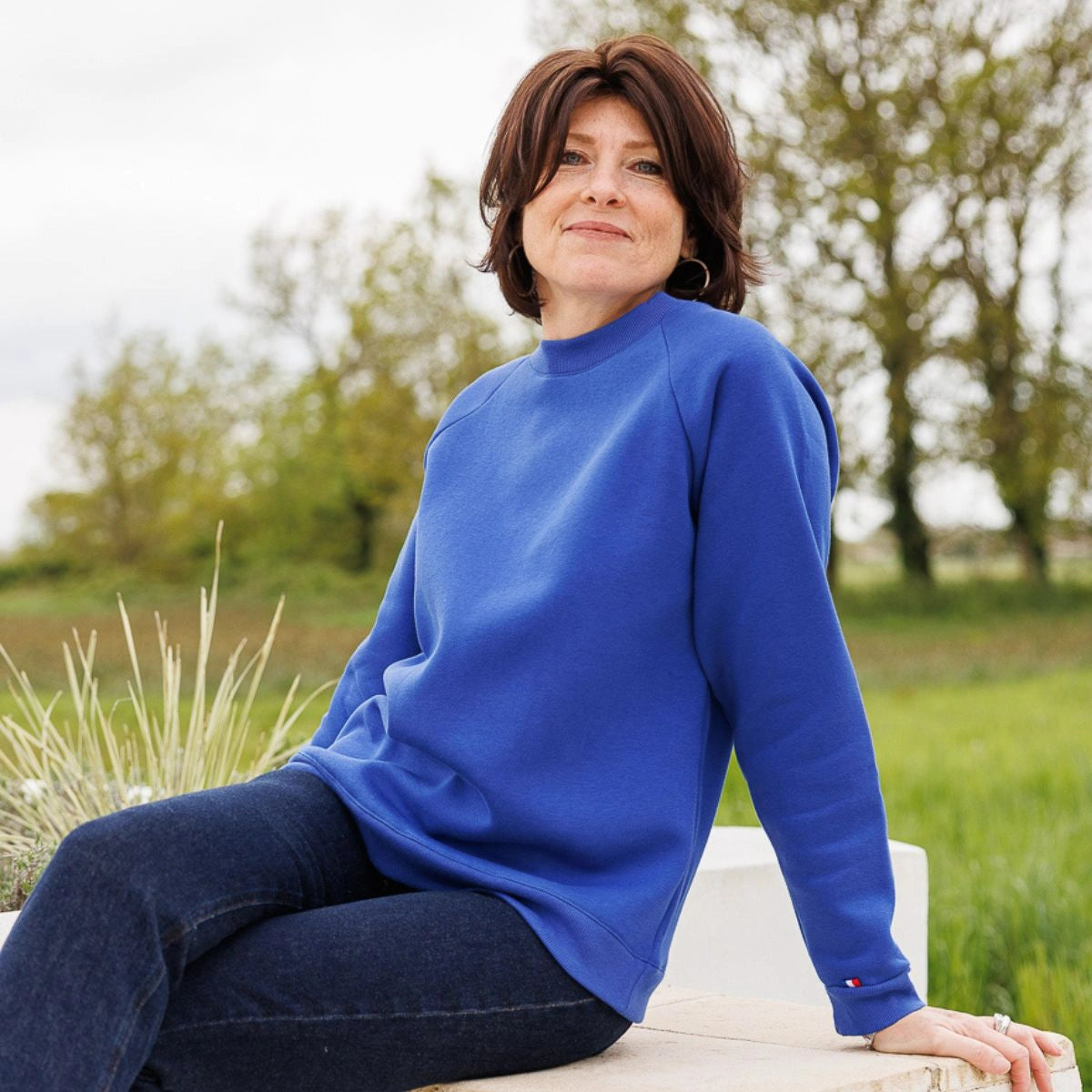 Sweat bleu Electrique