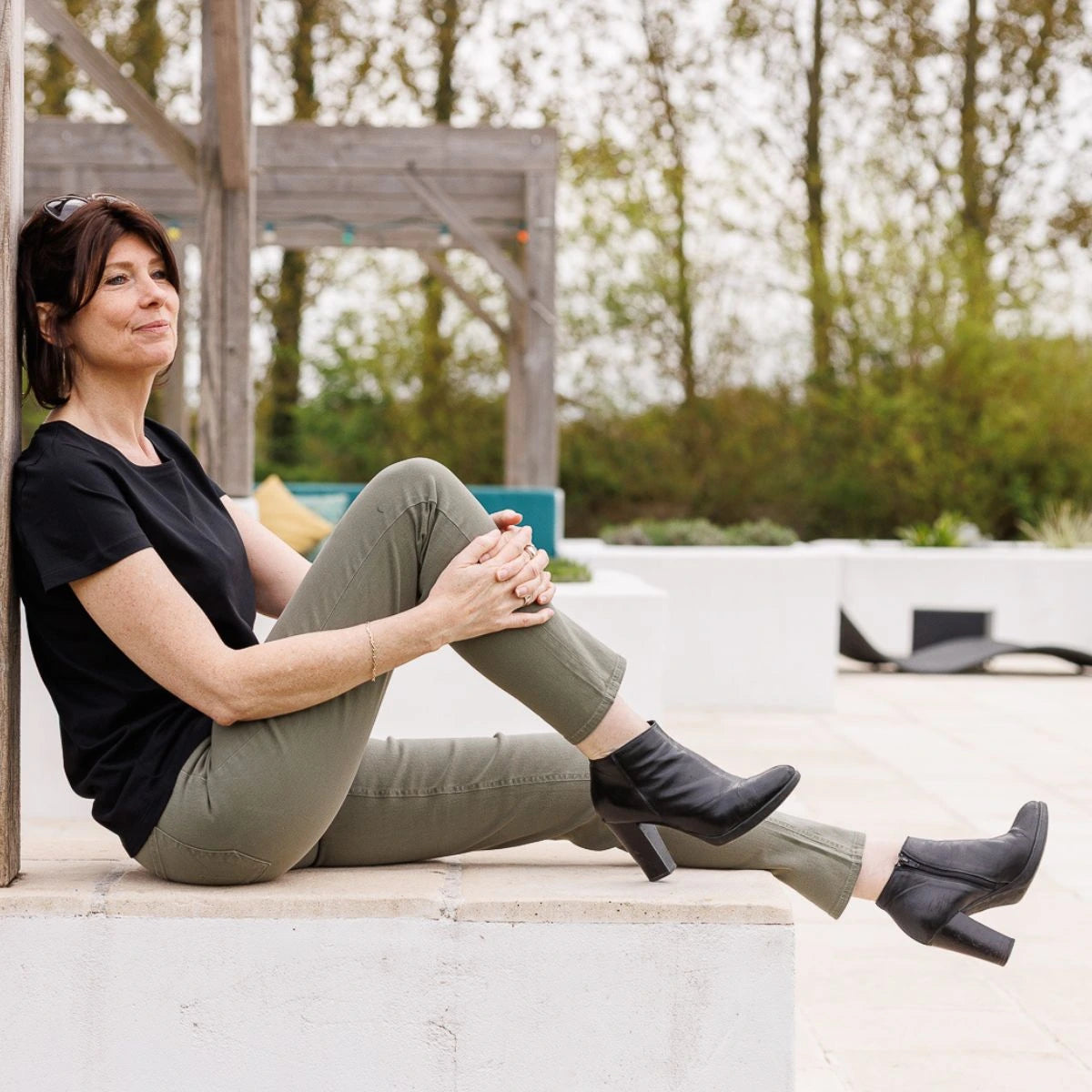 Jean français Femme Kaki