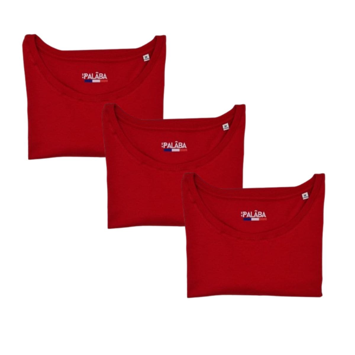 Lot de 3 tshirt rouge - T-shirt femme PALÂBA