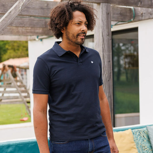 Polo Bleu marine  Made in France