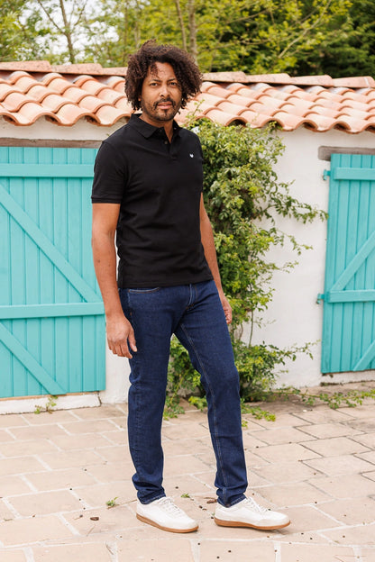 Polo noir Made In France