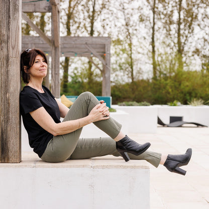 Jean français Femme Kaki
