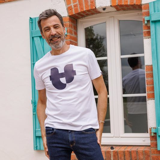 T-shirt blanc homme LA GRIFFE