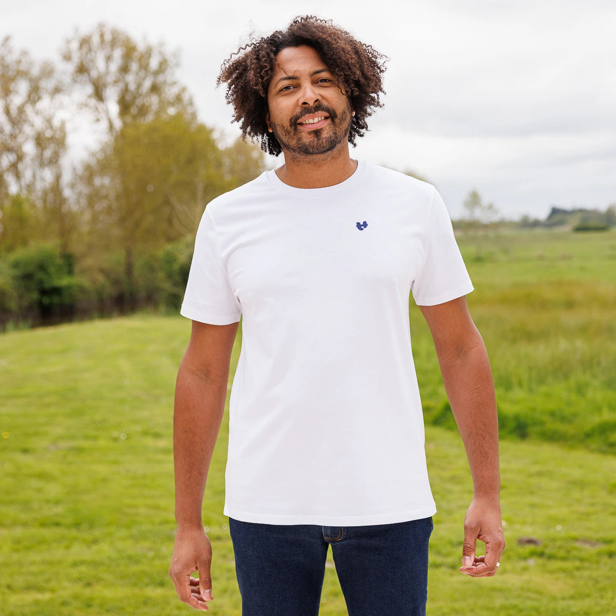 T-shirt blanc homme PALÂBA COEUR
