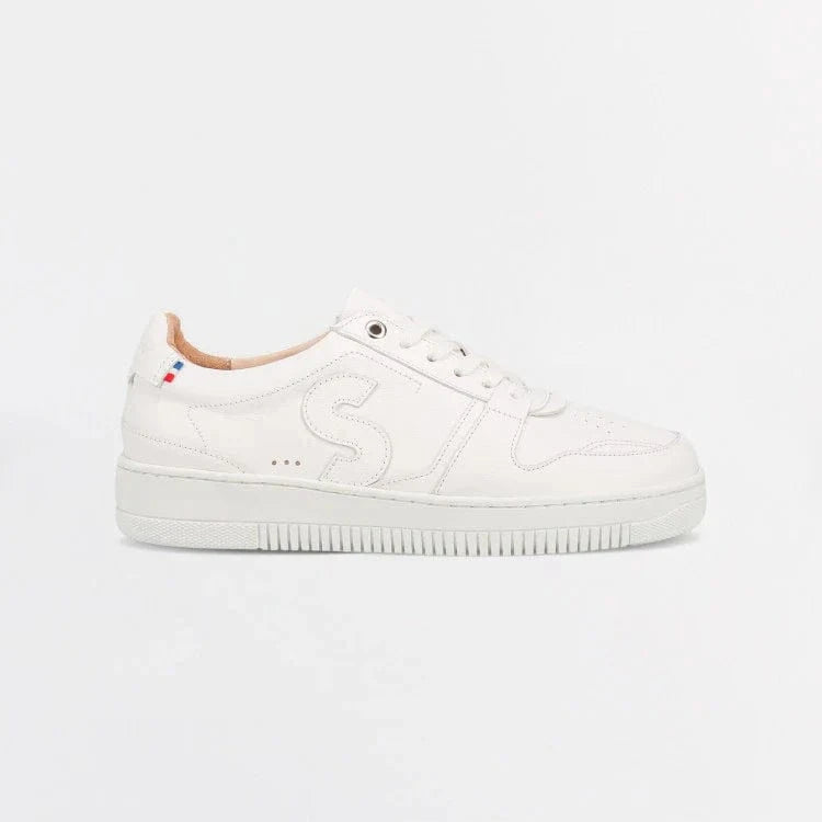 Basket homme Blanches à lacets | Cuir véritable