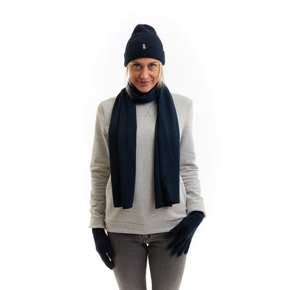 Bonnet femme laine bleu marine - Taille unique - Bonnet femme PALÂBA