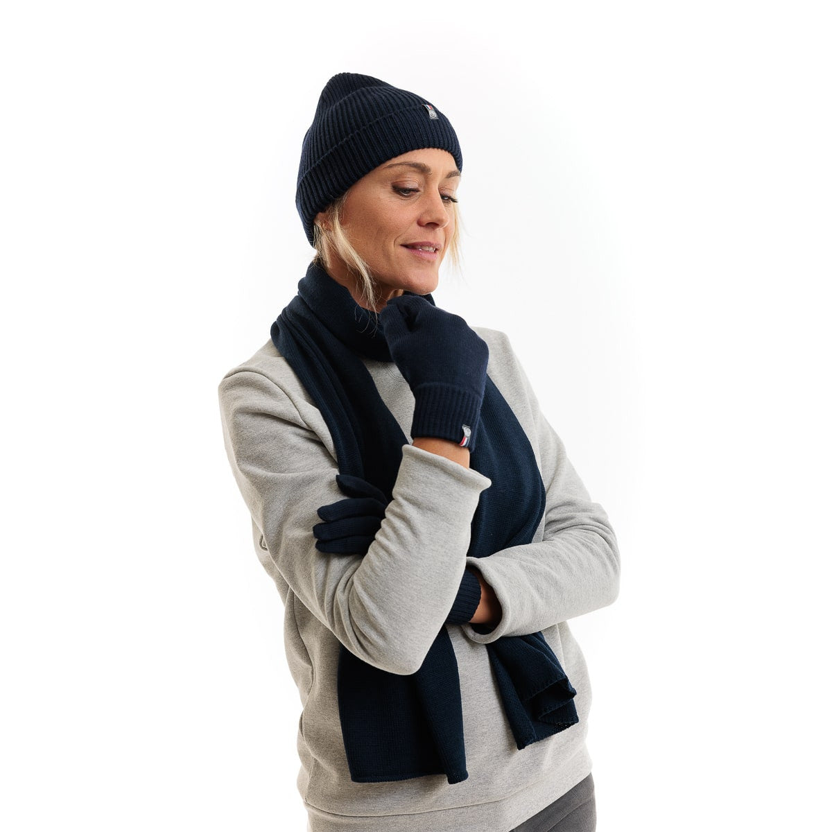 Bonnet femme laine bleu marine - Taille unique - Bonnet femme PALÂBA