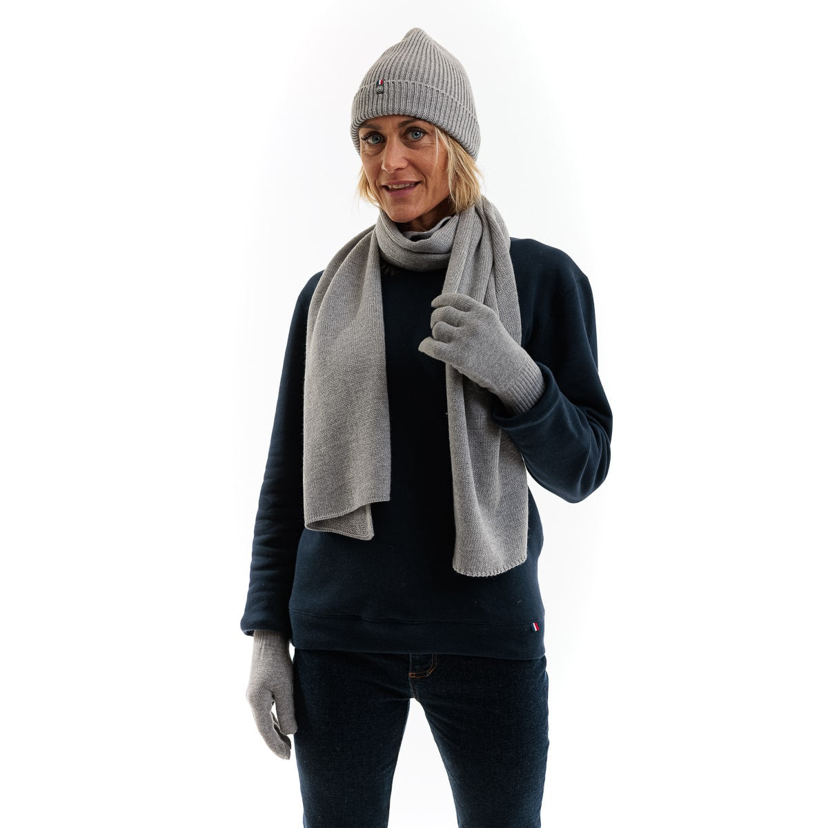 Bonnet femme laine Gris - Taille unique - Bonnet femme PALÂBA