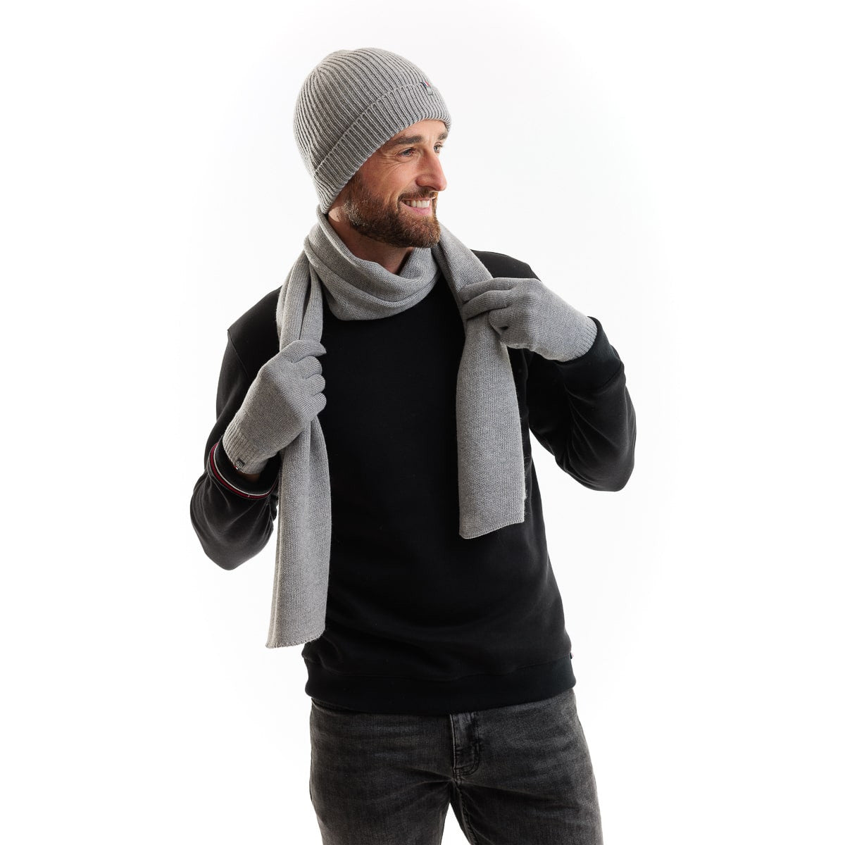 Bonnet laine homme gris - Taille unique - Bonnet homme PALÂBA