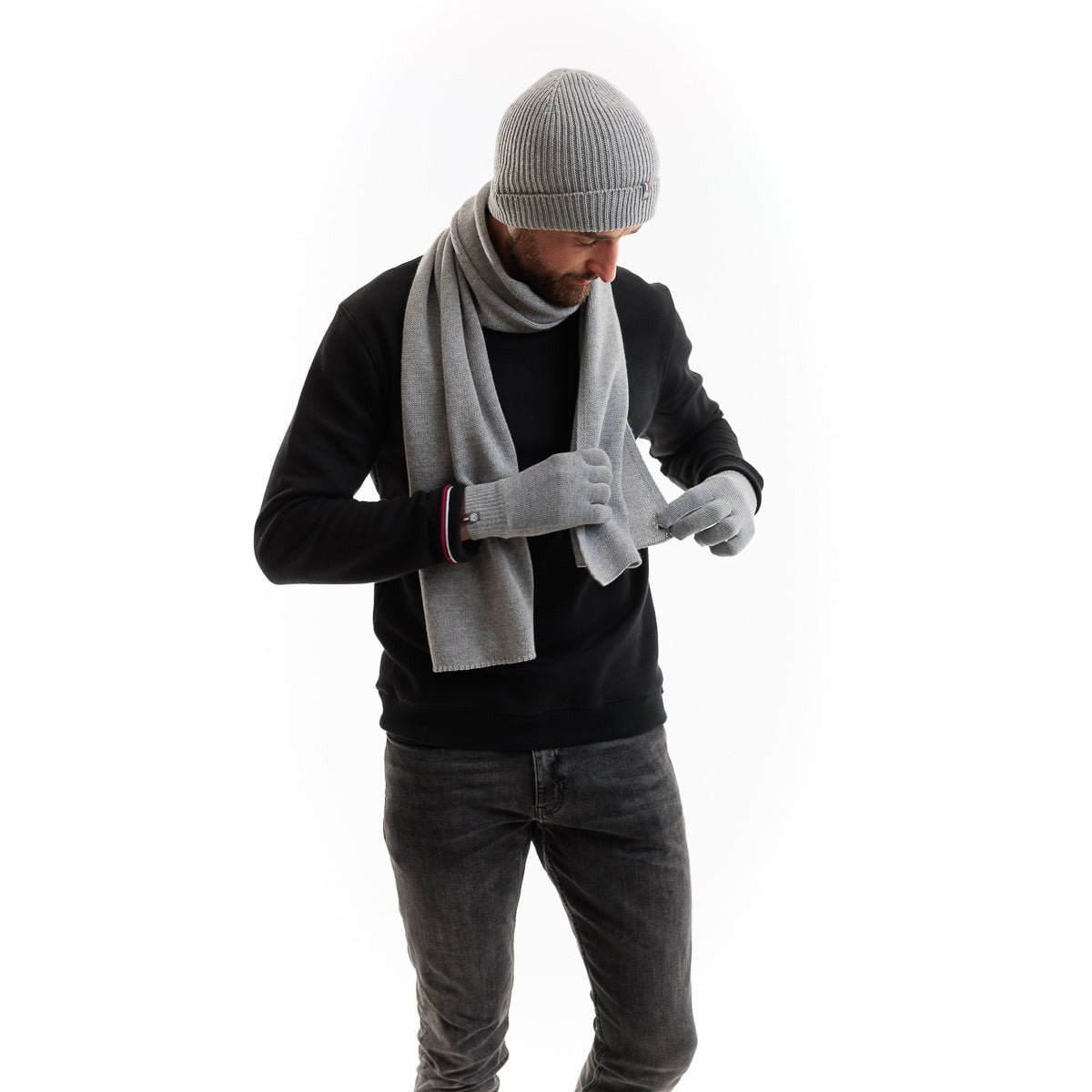 Bonnet laine homme gris - Taille unique - Bonnet homme PALÂBA