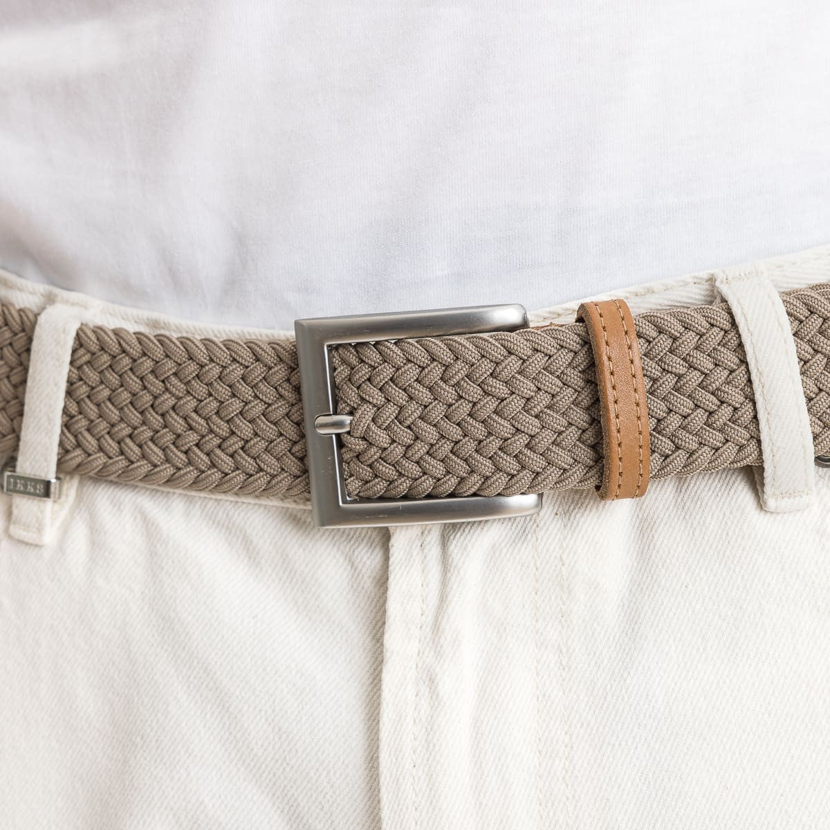 Ceinture tressée - Beige - Taille unique - Ceinture homme PALÂBA