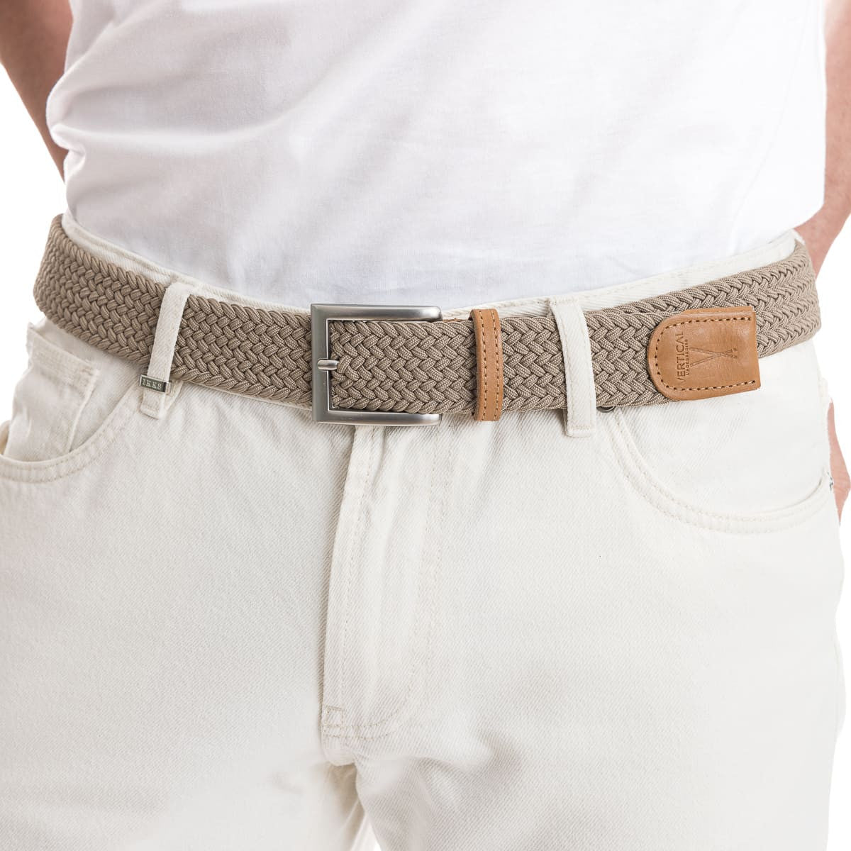 Ceinture tressée - Beige - Taille unique - Ceinture homme PALÂBA