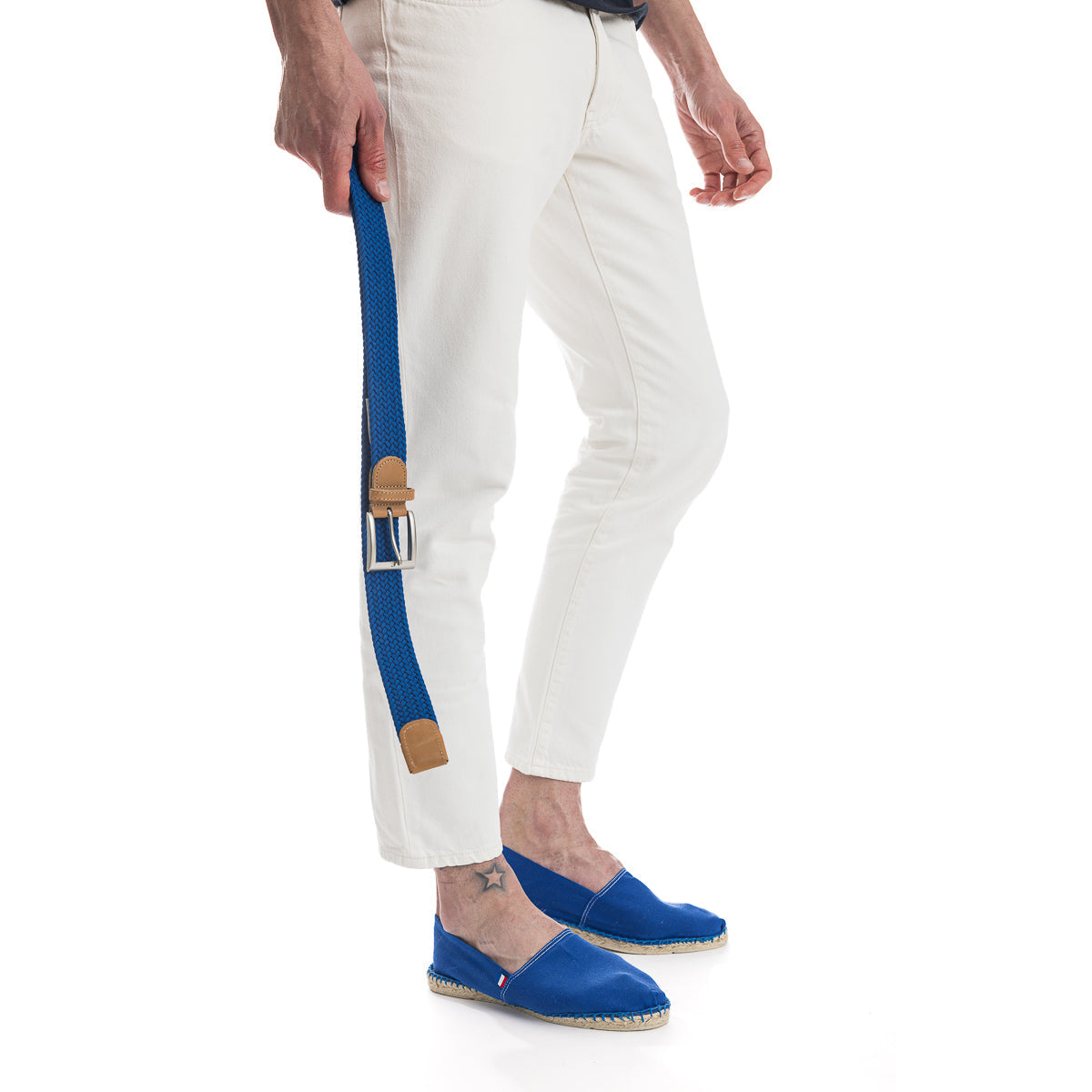 Ceinture tressée - Bleu Electrique - Taille unique - Ceinture homme PALÂBA