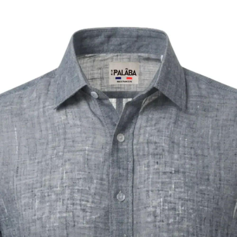 Chemise lin homme aspect Denim - Chemise homme PALÂBA