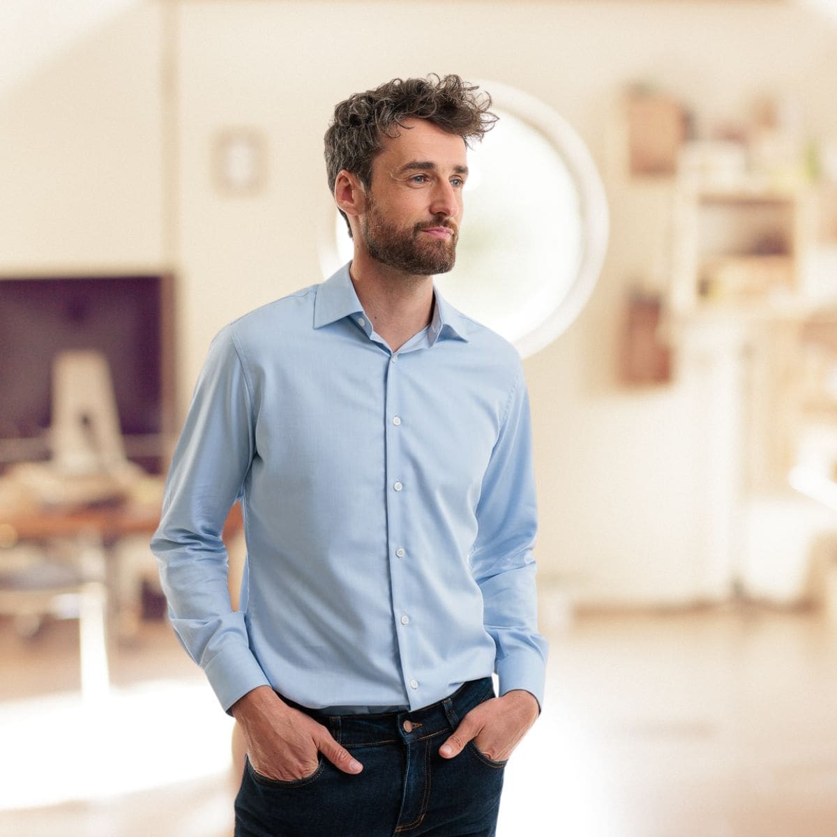 Chemise française bleu - Chemise homme PALÂBA