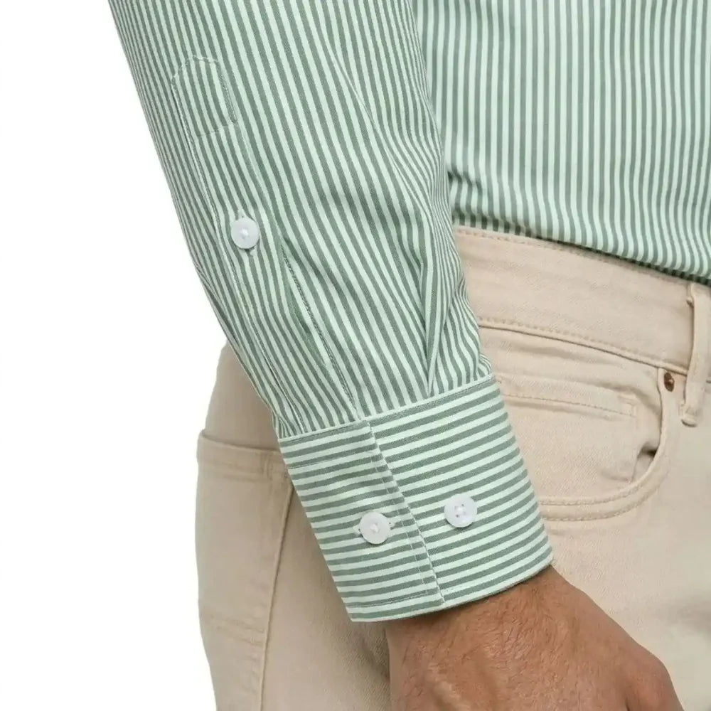 Chemise à rayures vertes homme | Look estival