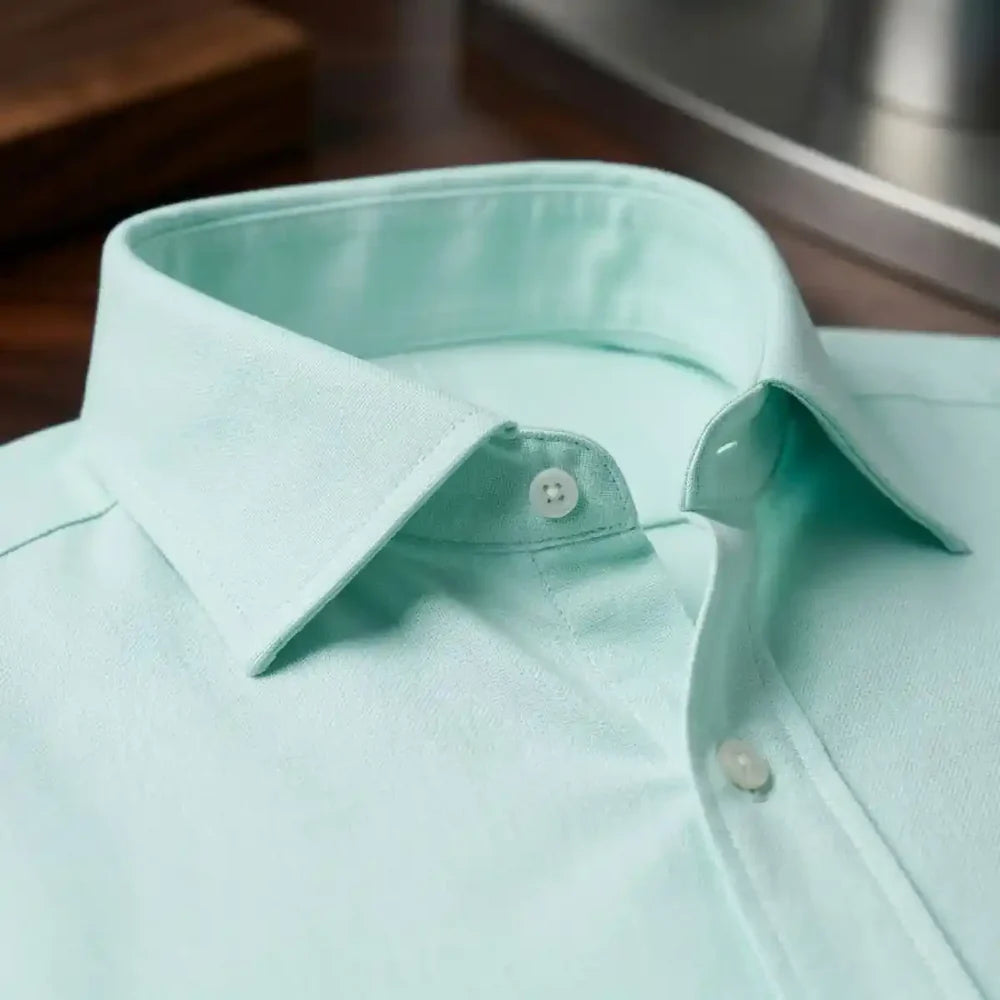Chemise vert d'eau homme | Le pastel tendance