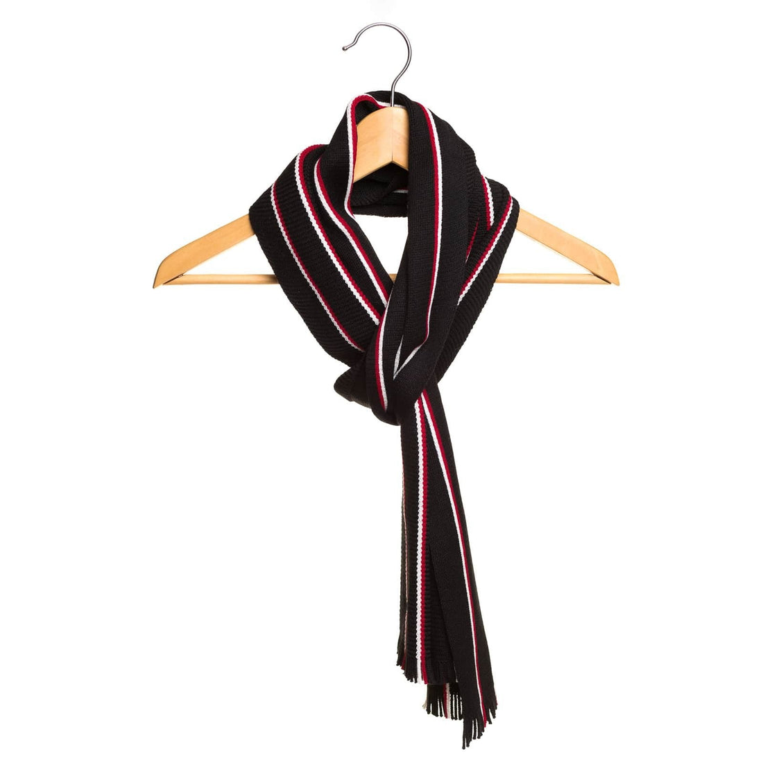 Echarpe homme noire rouge - Taille unique - Echarpe homme PALÂBA