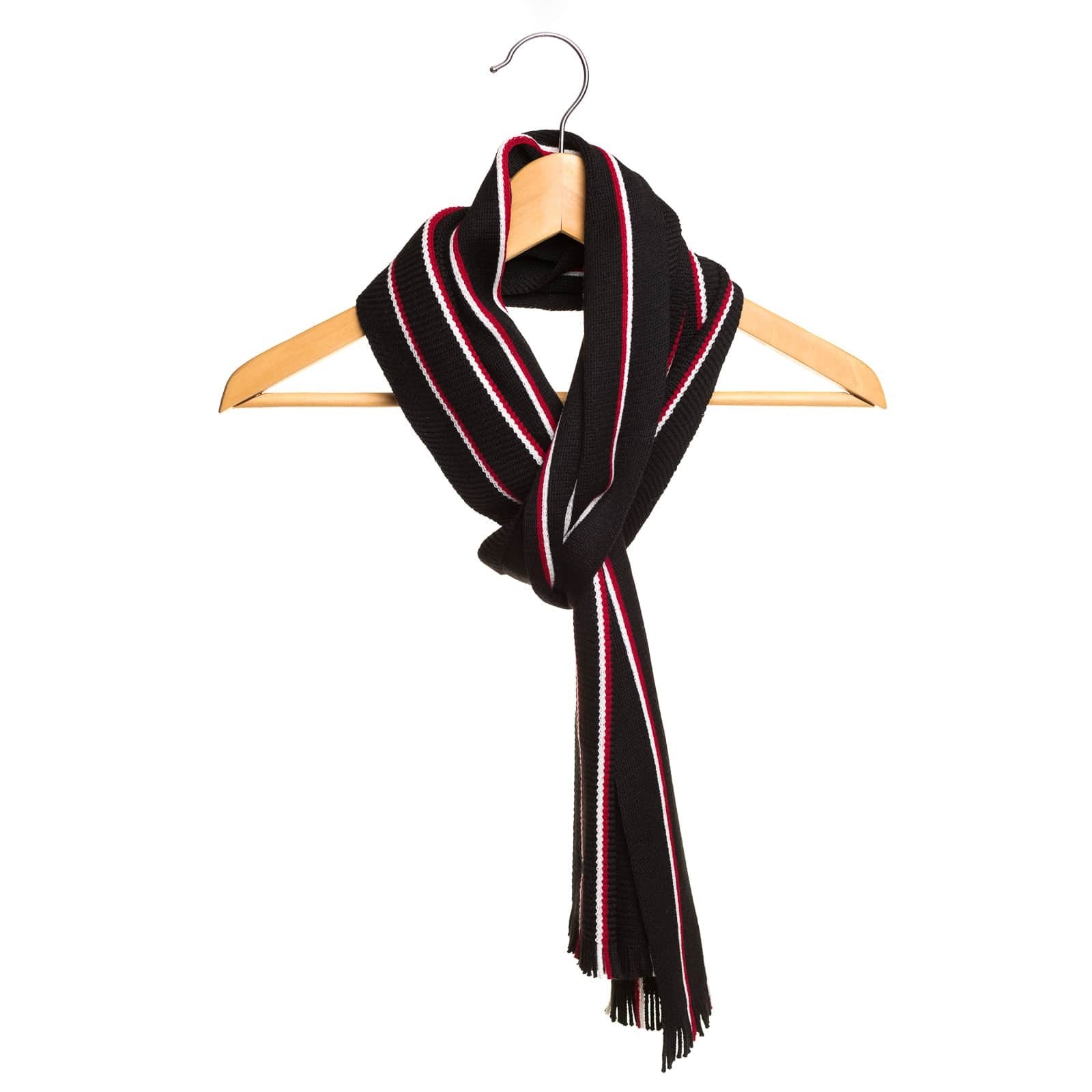 Echarpe homme noire rouge - Taille unique - Echarpe homme PALÂBA