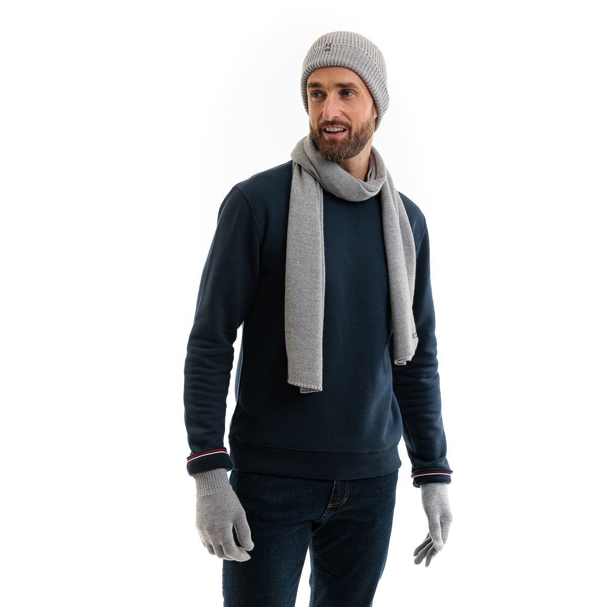 Echarpe laine homme grise - Taille unique - Echarpe homme PALÂBA