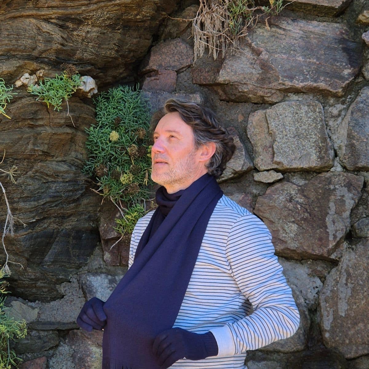 Echarpe Marine pour homme - Taille unique - Echarpe homme PALÂBA