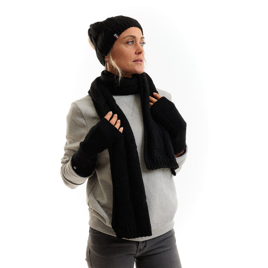 Echarpe noire femme - Taille unique - Echarpe femme PALÂBA