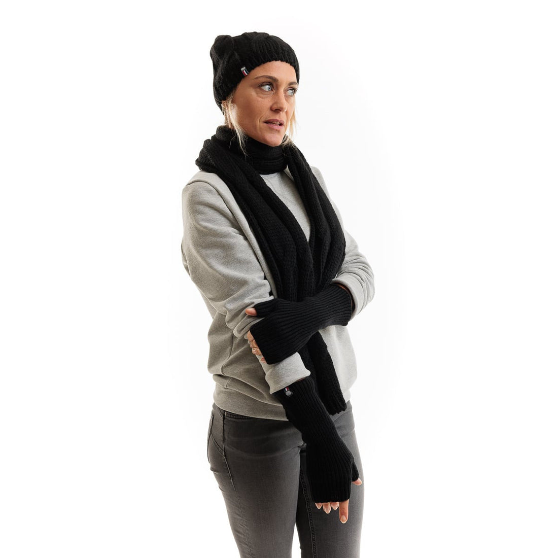 Echarpe noire femme - Taille unique - Echarpe femme PALÂBA