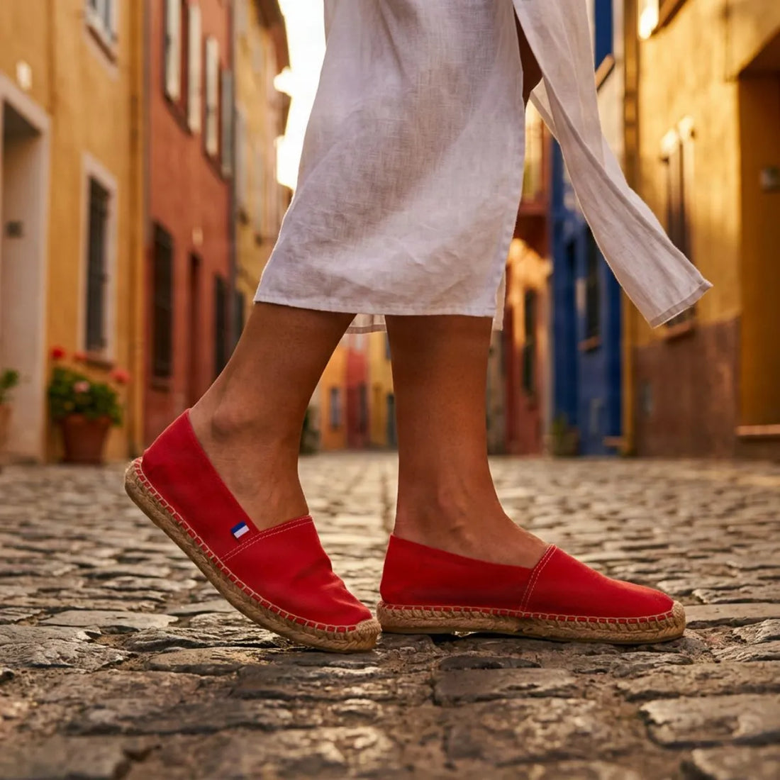 Espadrille femme Collioure rouge - Espadrille PALÂBA
