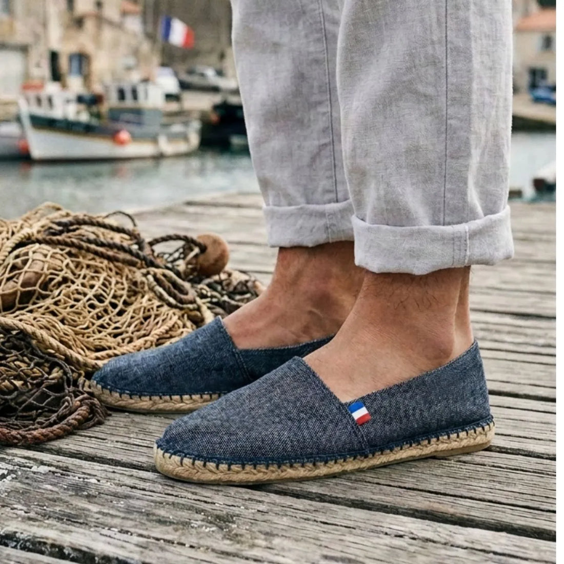 Espadrille homme Adour, Denim - Espadrille PALÂBA