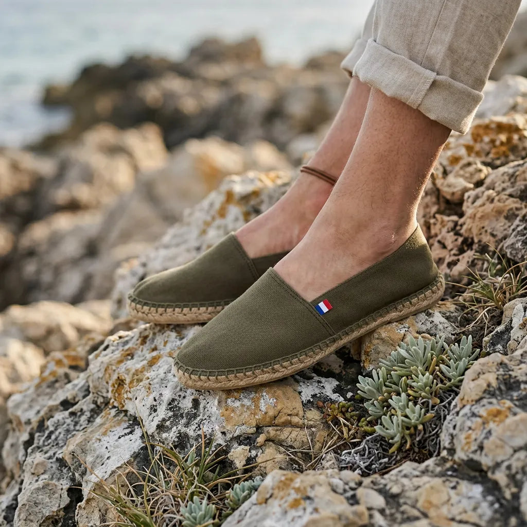 Espadrille homme Arnaud, Kaki - Espadrille PALÂBA