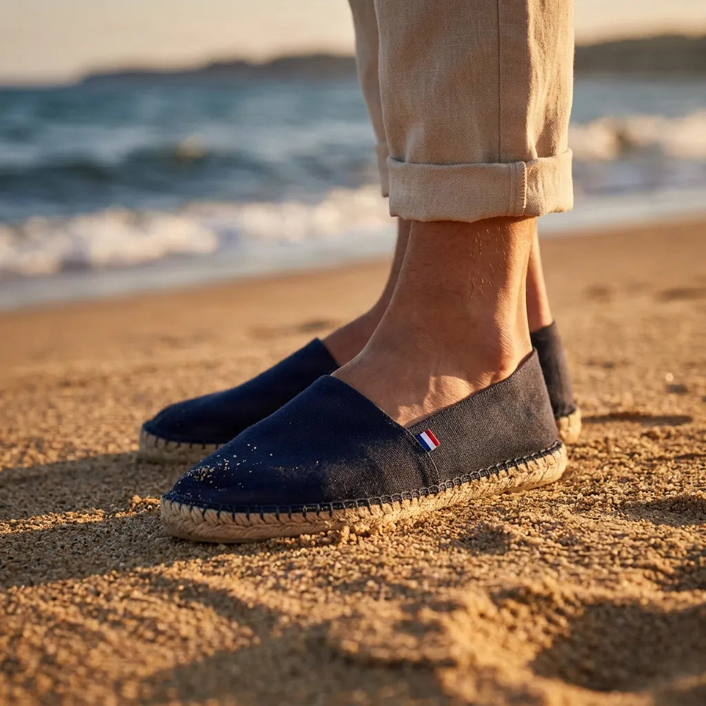 Espadrille homme Iker, Bleu Marine - Espadrille PALÂBA