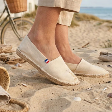 Espadrille homme fabriquée en France, ecru- Espadrille PALÂBA